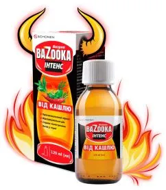 Сироп від кашлю Базука Інтенс / Bazooka Intense у разі кашлю та болю в горлі 120 мл (000001216)