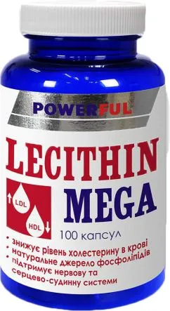 Примесь диетическая Powerful Лецитин мега 100 капсул (4820142435104)