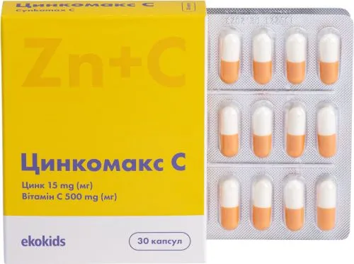 Вітаміни Ekokids Цинкомакс C 30 шт. (5903981079926) - фото №2