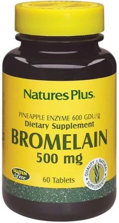 Натуральная добавка Nature's Plus Бромелайн 500 мг, 60 таблеток (97467044081)