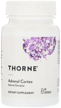 Натуральная добавка Thorne Research Комплекс для поддержки надпочечников адренало, Adrenal Cortex, 60 капсул (693749803034)