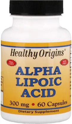 Натуральна добавка Healthy Origins Альфа Ліпоєва Кислота 300 мг, 60 капсул (603573350673)