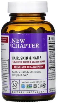 Натуральная добавка New Chapter Perfect Hair, Skin & Nails 60 гелевых капсул (727783901170)