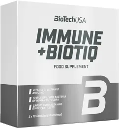 Вітаміни та мінерали Biotech Immune + Biotiq 18 + 18 капсул (5999076239320)