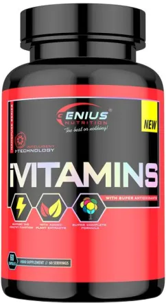 Вітаміни та мінерали Genius Nutrition iVitamins 60 капсул (5409721079732)