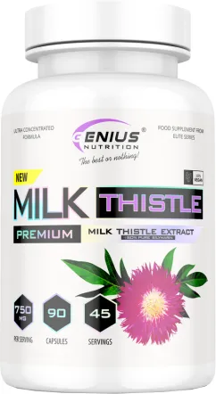 Витамины и минералы Genius Nutrition Milk Thistle 90 капсул (7359438464599)