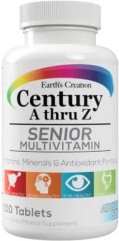 Витаминно-минеральный комплекс Earths Creation Multivitamin Century (A thru Z) Senior 100 таблеток (608786005600)