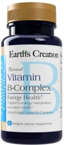 Витамины Earths Creation Vitamin B Complex 60 капсул (608786003118)