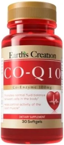 Коензим Earths Creation Co-Q 10 100 мг 30 капсул (608786005501)