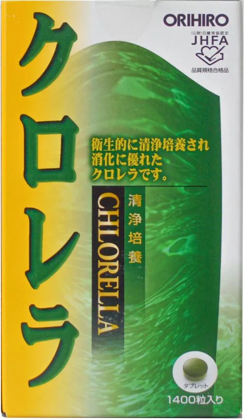Хлорелла ORIHIRO очищенная культурированная 1400 таблеток (4571157256559) - фото №2