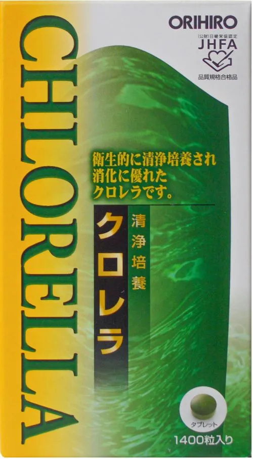 Хлорелла ORIHIRO очищенная культурированная 1400 таблеток (4571157256559) - фото №3