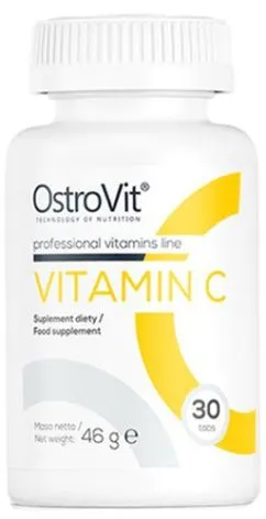 Вітаміни та мінерали OstroVit Vitamin C 30 таблеток (5903246223262)