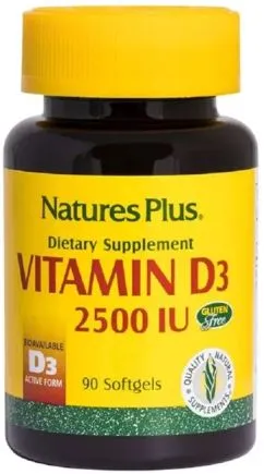 Витамин Nature's Plus  D3 2500 IU 90 гелевых капсул (097467010468)