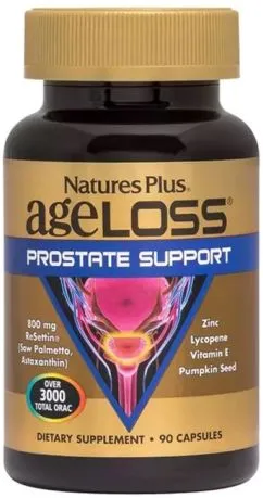 Комплекс для Підтримки Здоров'я простати, AgeLoss Prostate Support, Natures Plus, 90 капсул (097467080072)