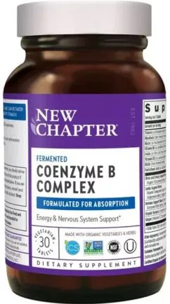 Коензим В-Комплексу, Coenzyme B Complex, New Chapter, 30 таблеток (727783901125)