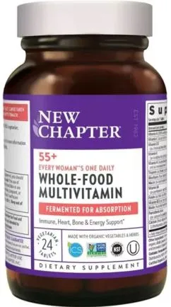 Ежедневные мультивитамины для женщин 55+, Every Woman, New Chapter, 24 таблетки (727783901231)