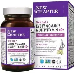 Щоденні Мультівітаміни для Жінок 40+, Every Woman's, New Chapter, 24 таблетки (727783003652)