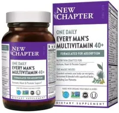 Щоденні мультивітаміни для чоловіків 40+, Every Man's, New Chapter, 24 таблетки (727783003690)