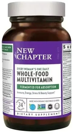 Ежедневные мультивитамины для женщин, Every Woman's One Daily Multi, New Chapter, 24 таблетки (727783003065)