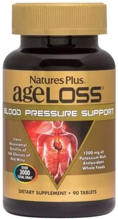 Поддержка кровяного давления, Ageloss Blood Pressure, Natures Plus, 90 таблеток (097467080287)