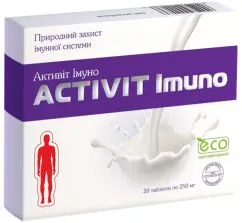 Натуральная примесь Aesculap Prod Активит Иммуно 250 мг 20 таблеток (5944759002036)
