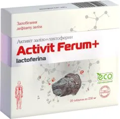 Натуральная примесь Aesculap Prod Активит Железо + Лактоферрин 230 мг 20 таблеток (5944759002241)