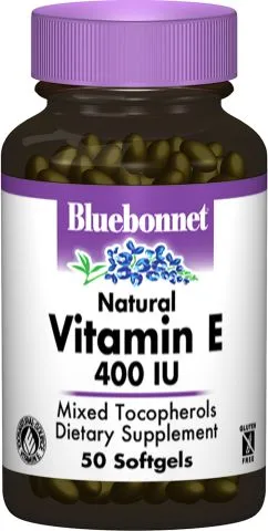 Вітаміни Bluebonnet Nutrition Natural E 400IU 50 желатинових капсул (743715006164)