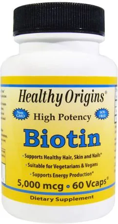 Вітаміни Healthy Origins Biotin 5000 мкг (603573251031)