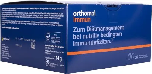 Витамины и минералы Orthomol Immun (восстановление иммунной системы) 30 дней капсулы + таблетки (1319933) - фото №2