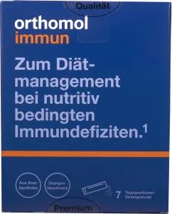 Витамины и минералы Orthomol Immun Directgranulat Orange (восстановление иммунной системы) 7 дней гранулы (7145977)