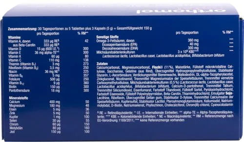 Витамины и минералы Orthomol Natal капсулы new (витамины для мамы и малыша) 30 дней (4260022694427) - фото №4