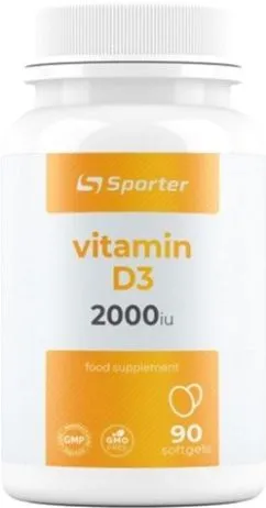 Витамины Sporter Vitamin D3 2000 МЕ - 90 софтгель (4820249720547)