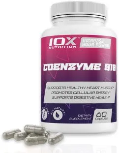 Коензим Q10, Coenzyme Q10, 10X Nutrition USA, 60 капсул (717340890924)