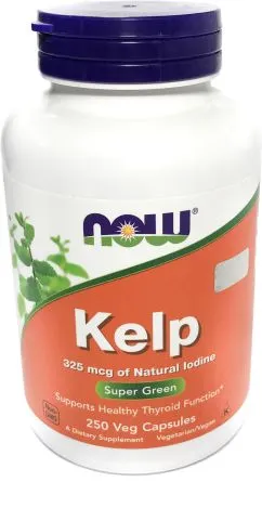 Ламінарія NOW Foods Kelp 325 мкг 250 веган. капсул (733739026750)