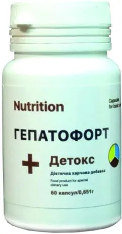 Аминокислотно-витаминный комплекс EntherMeal Гепатофорт + Детокс 60 капсул (GF60EM336)