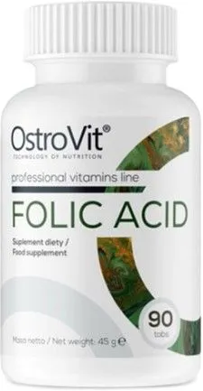 Витамины и минералы OstroVit Folic Acid 90 таблеток (5902232619256)