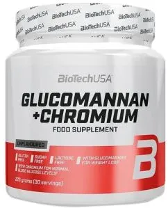 Витамины и минералы Biotech Glucomannan + Chromium 225 г (5999076241637)
