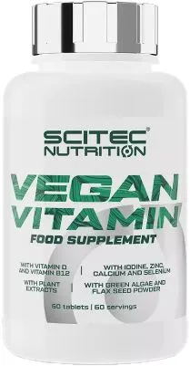Вітаміни та мінерали Scitec Nutrition Vegan Vitamin 60 таблеток (5999100027398)