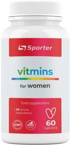 Вітамінно-мінеральний комплекс Sporter Vitmins for Women 60 таблеток (4820249720851)
