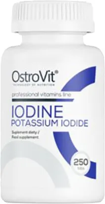 Вітаміни та мінерали OstroVit IODINE Potassium Iodine 250 таблеток (5903933909509)