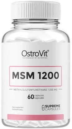 Натуральная добавка для суставов и связок OstroVit Supreme Capsules MSM 1200 60 капсул (5903246227468)