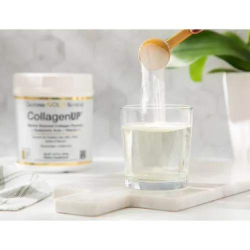 Морський колаген-пептид California GOLD Nutrition, CollagenUP 5000 mg, з гіалуронкою та вітаміном C, 464 г (709444) - фото №5