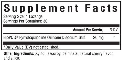 Піролохінолінхінон Seeking Health PQQ 20 мг PQQ Lozenge 30 льодяників (810007521169) - фото №2