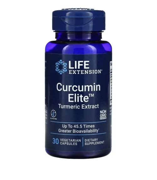 Куркумин против воспаления с повышенной биодоступностью Curcumin Elite Turmeric Extract Life Extension 30 капсул - фото №2