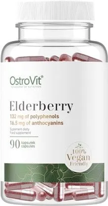 Витамины и минералы OstroVit Elderberry 90 капсул (5903933904399)