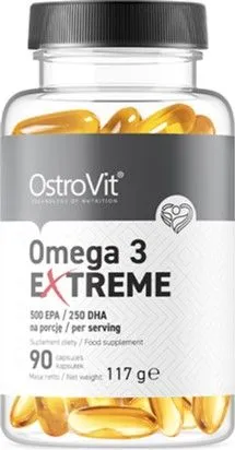 Витамины и минералы OstroVit Omega 3 Extreme 90 капсул (5903246228809)