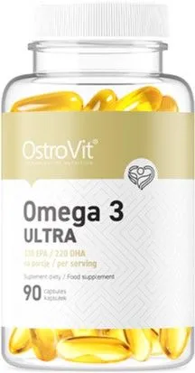 Вітаміни та мінерали OstroVit Omega 3 Ultra 90 капсул (5902232619041)