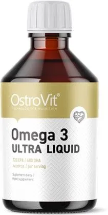 Витамины и минералы OstroVit Omega 3 Ultra Liquid 300 мл (5903246220551)