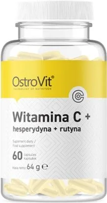 Витамины и минералы OstroVit Vitamin C + Hesperidin + Rutin 60 капсул (5903933902289)