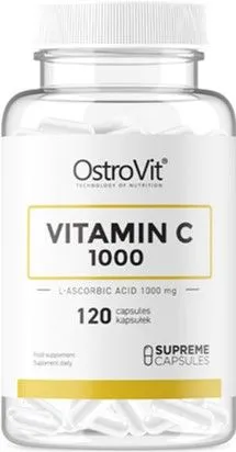 Вітаміни та мінерали OstroVit Vitamin C 1000 mg 120 капсул (5903246229806)